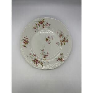 Theodore Haviland Limoges France Schleiger Rose Blossom Embossed Salad Plate